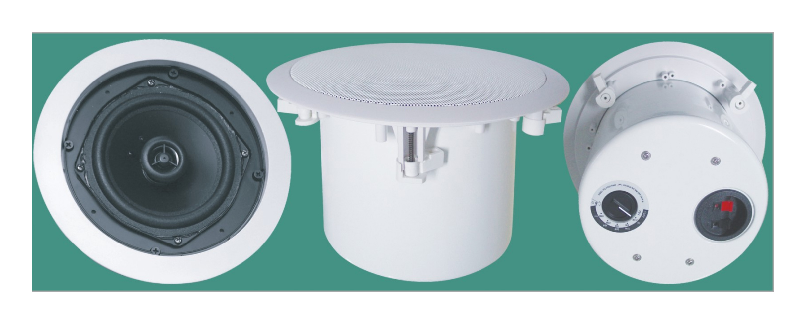 同軸天花喇叭（帶鐵后蓋，功率可調）